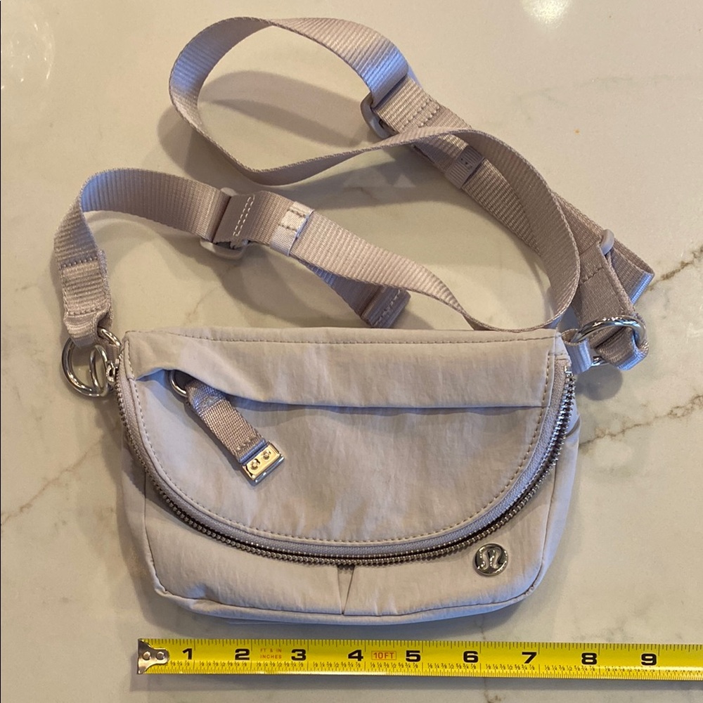 Lululemon Light Gray Crossbody Bag